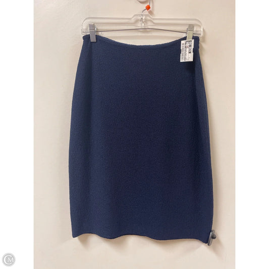 Skirt Luxury Designer By St John Collection In Navy, Size: 8