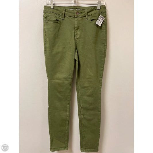 Jeans Skinny By Old Navy In Green Denim, Size: 8