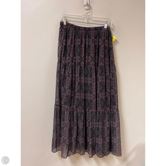 Skirt Maxi By Romwe In Black & Purple, Size: 26