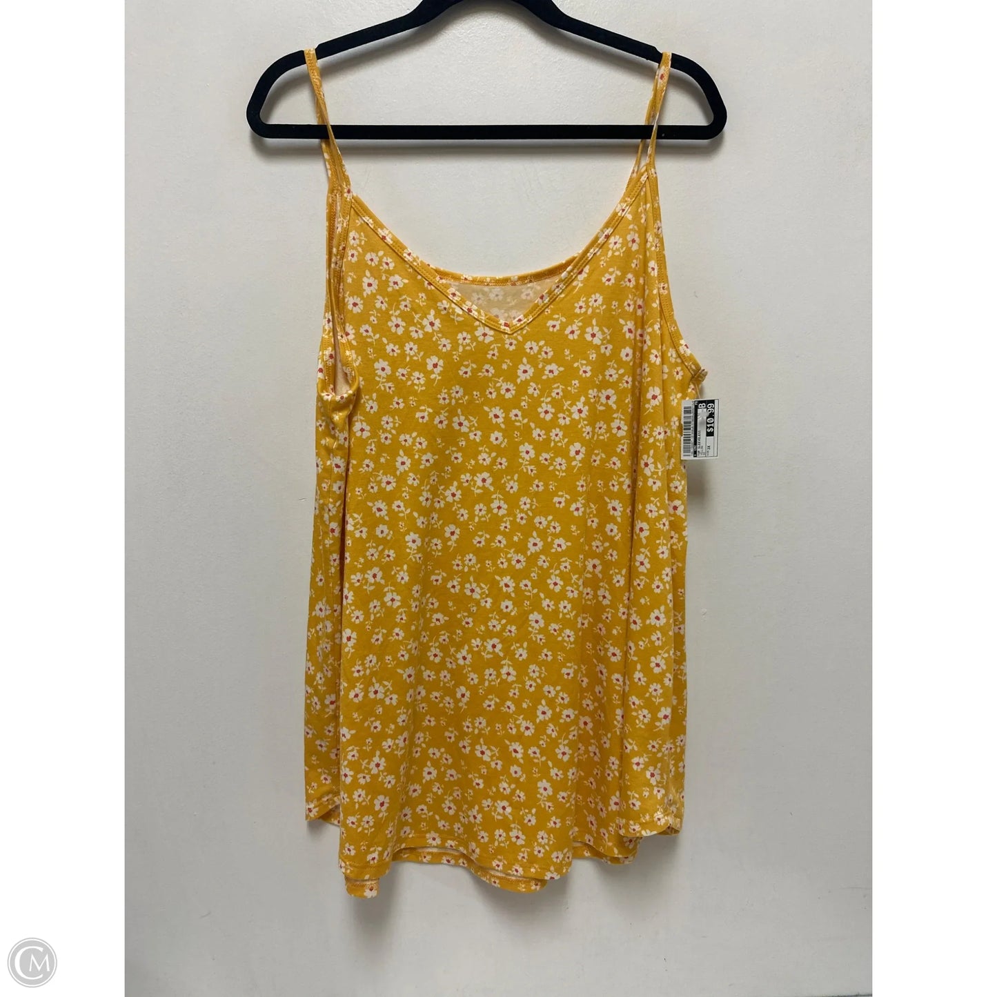 Top Sleeveless By Cmc In Yellow, Size: 3x