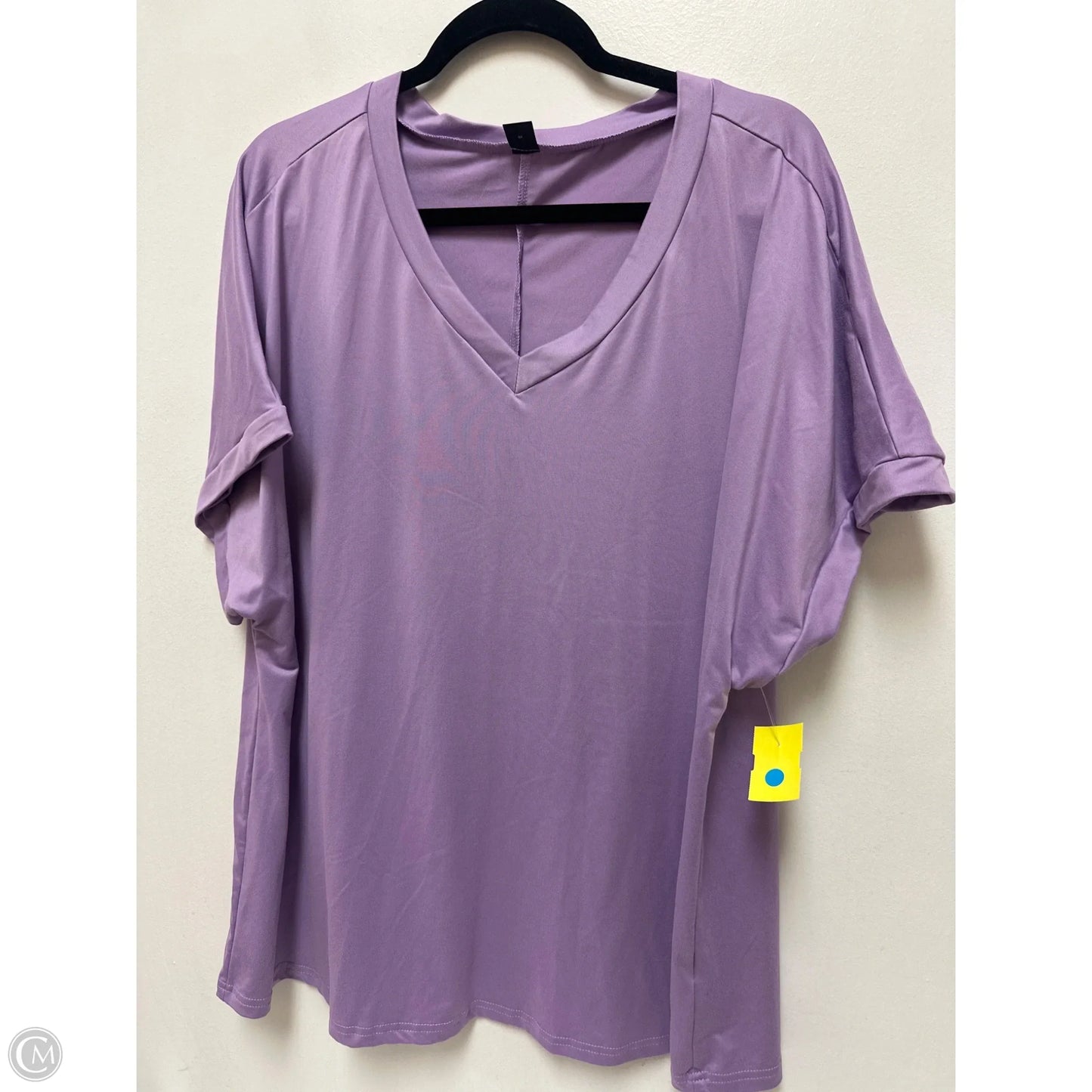 Top Short Sleeve By Clothes Mentor In Purple, Size: 3x