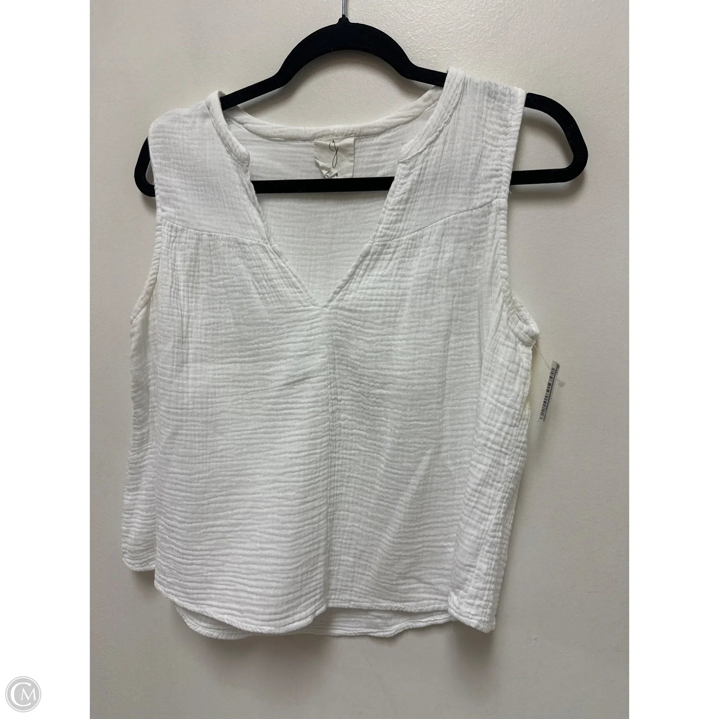 Top Sleeveless By Joie In White, Size: M