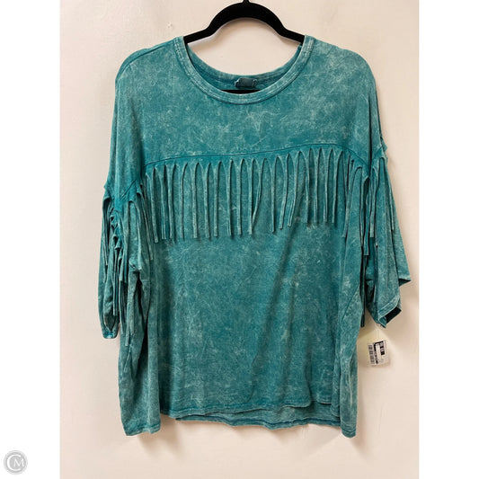 Top Short Sleeve By Clothes Mentor In Green, Size: M