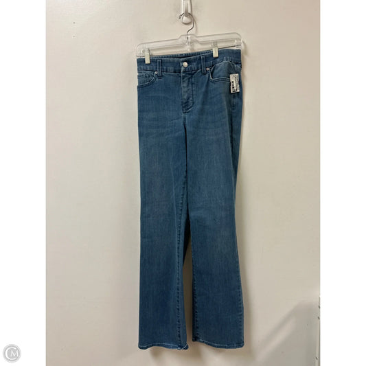Jeans Straight By Not Your Daughters Jeans In Blue Denim, Size: 10