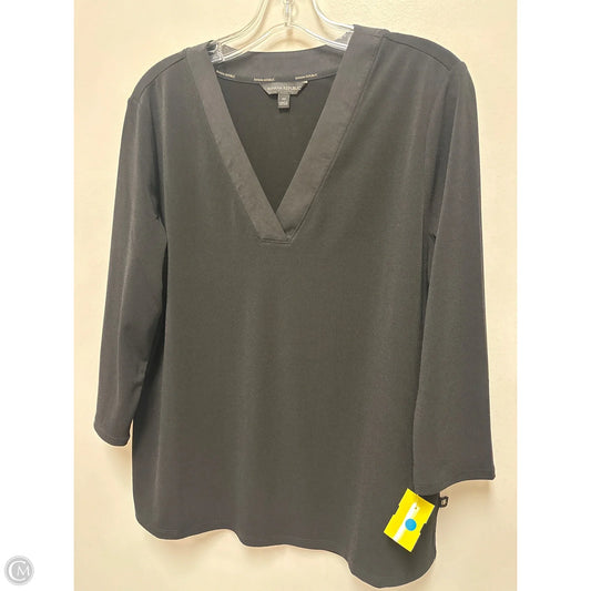 Top Long Sleeve By Banana Republic In Black, Size: M