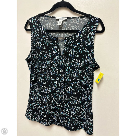 Top Sleeveless By White House Black Market In Black & Blue, Size: L