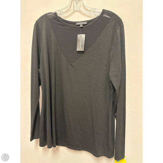 Top Long Sleeve By Lane Bryant In Black, Size: Xl