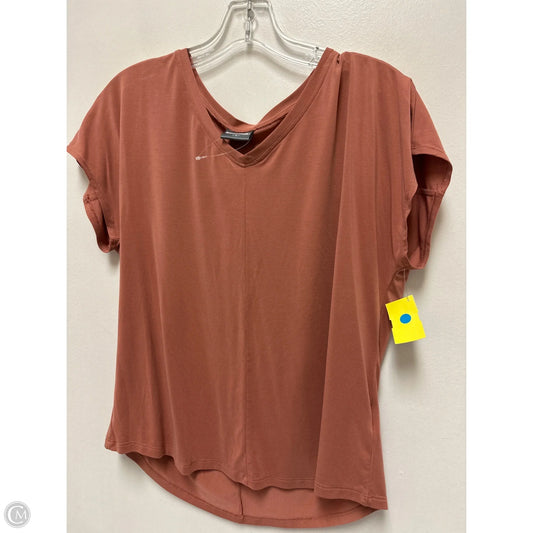 Athletic Top Short Sleeve By 32 Degrees In Orange, Size: S