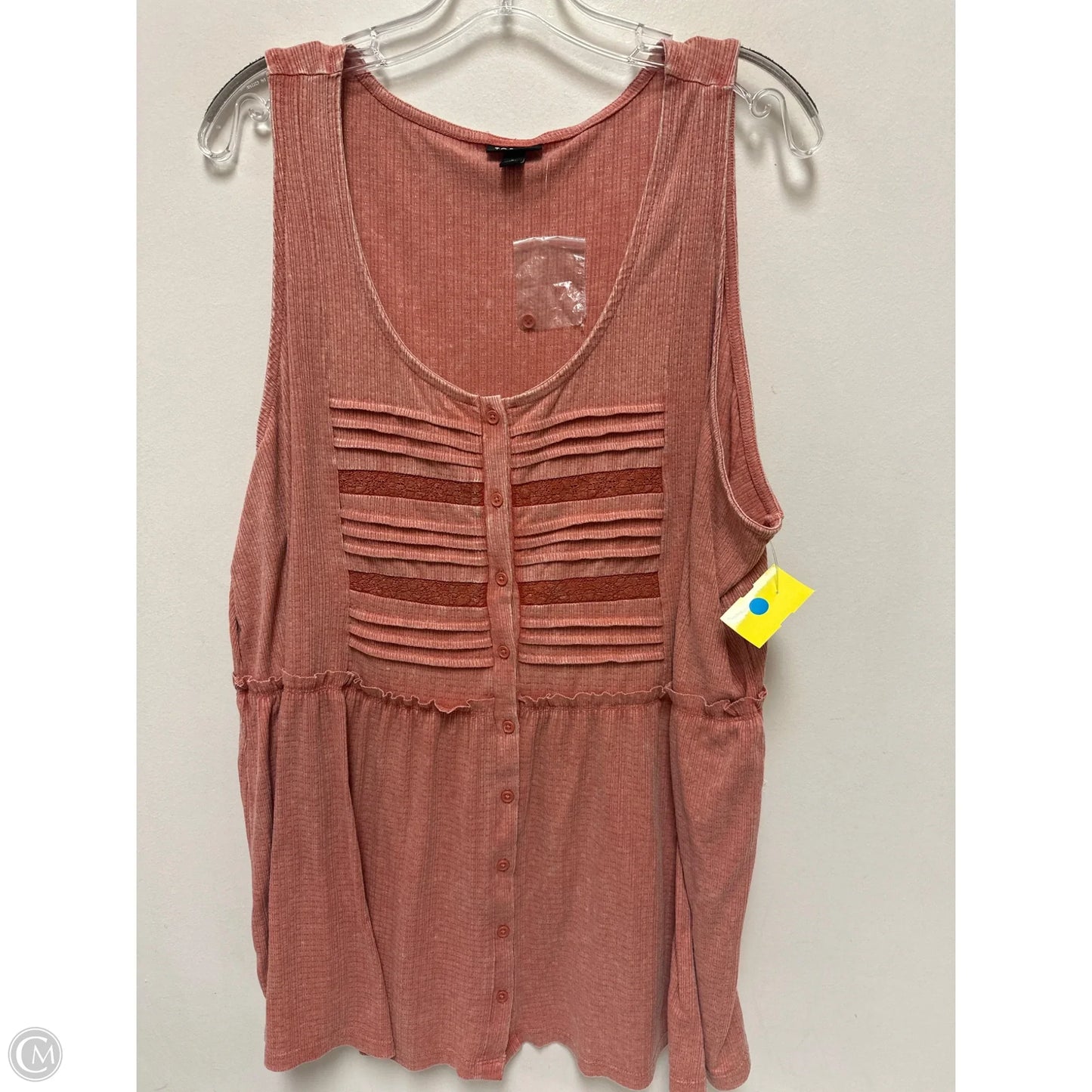 Top Sleeveless By Torrid In Pink, Size: 3x