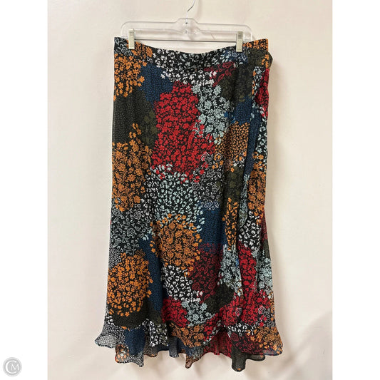 Skirt Midi By Maurices In Multi-colored, Size: 28