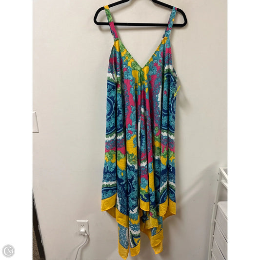Dress Casual Maxi By Mlle Gabrielle In Multi-colored, Size: 3x