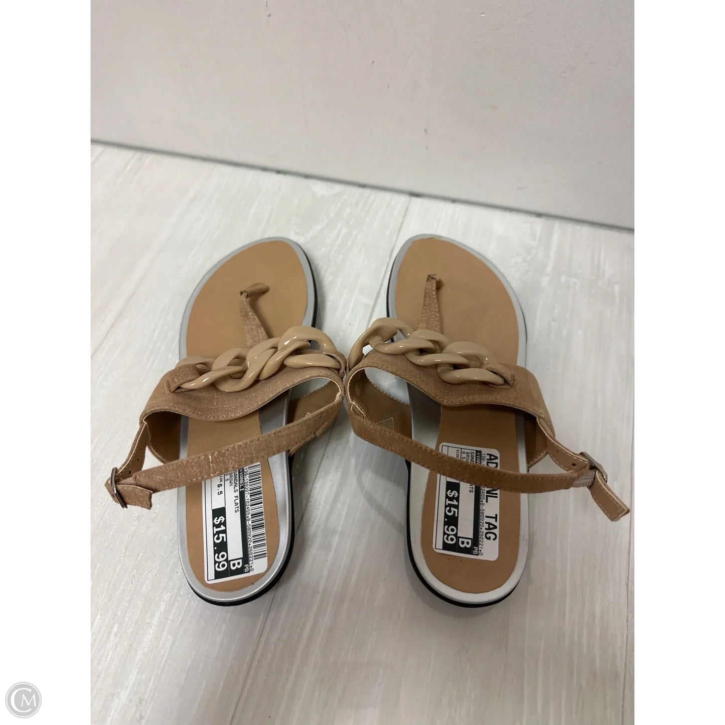 Sandals Flats By Vaneli In Brown, Size: 6.5