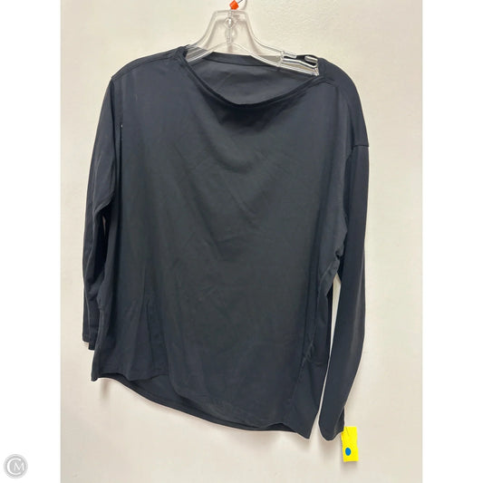Athletic Top Long Sleeve Crewneck By Lululemon In Black, Size: M