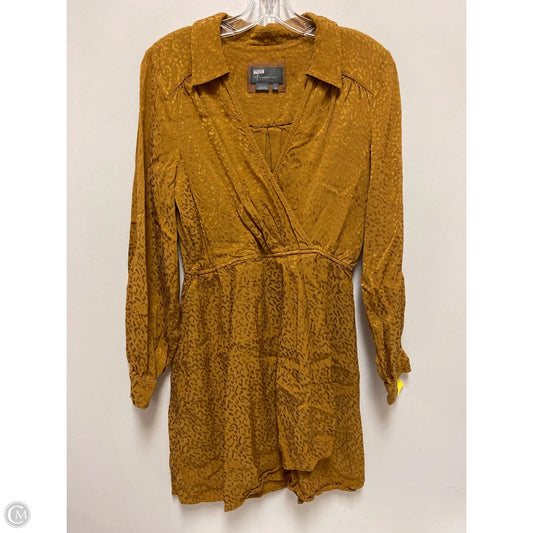 Dress Casual Short By Anthropologie In Yellow, Size: M