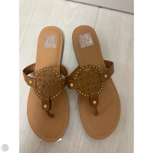 Sandals Flip Flops By Dolce Vita In Brown, Size: 9