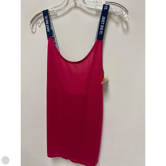 Athletic Tank Top By Nike In Pink, Size: Xl