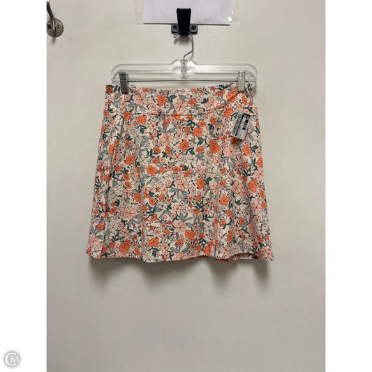 Athletic Skort By Clothes Mentor In Floral Print, Size: L