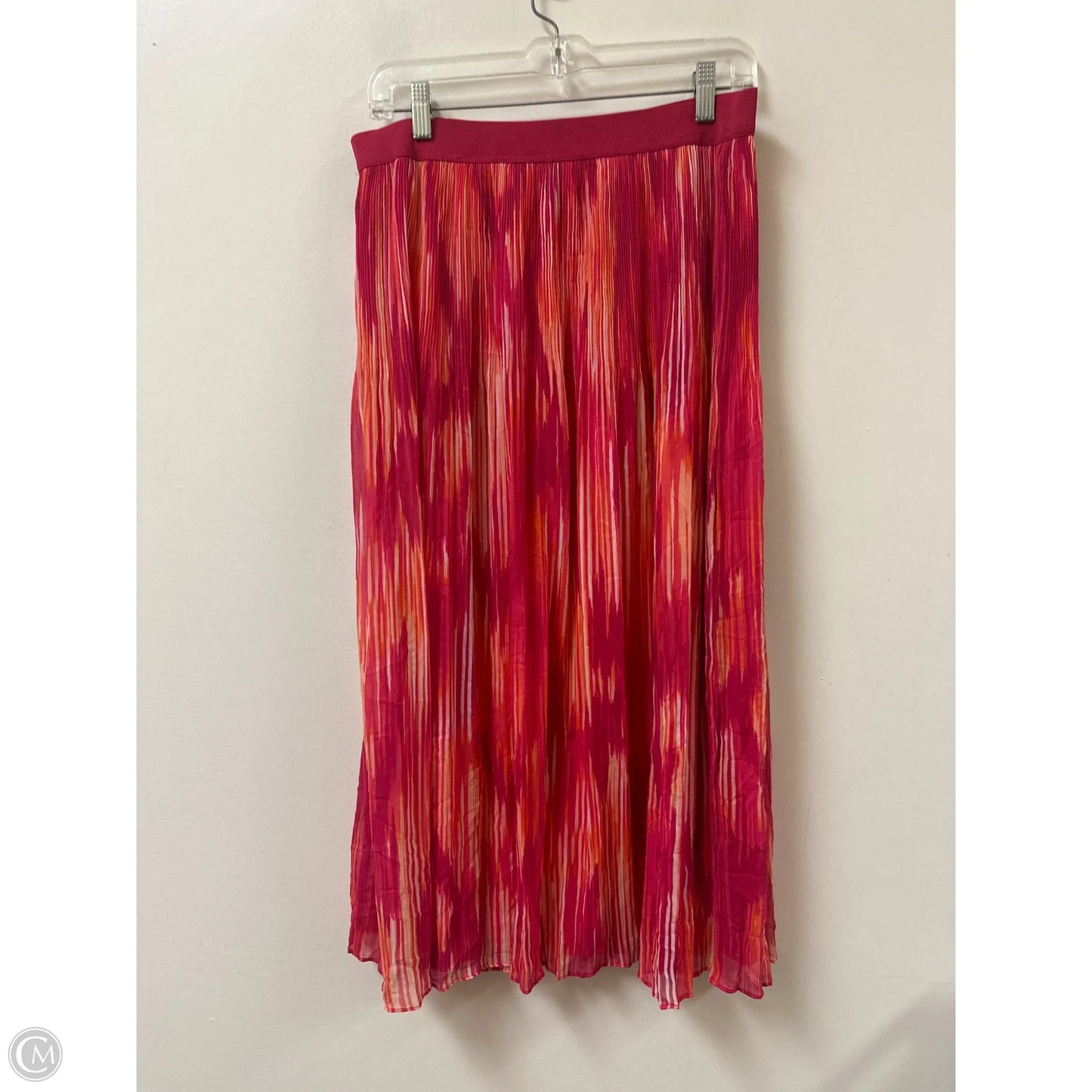 Skirt Midi By Ruby Rd In Orange & Pink, Size: 10
