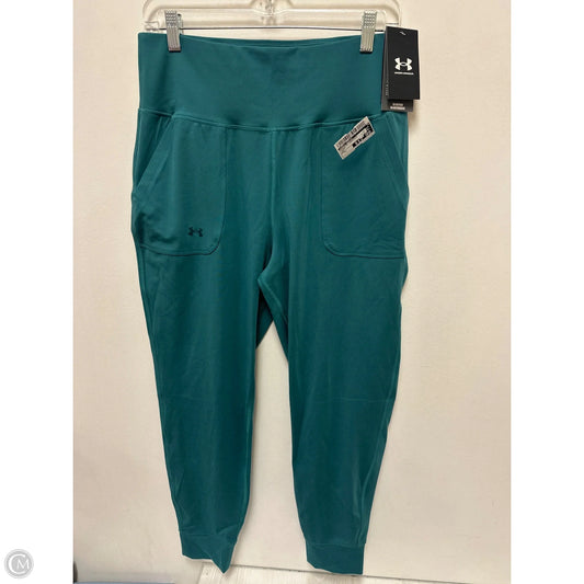 Athletic Leggings By Under Armour In Green, Size: L