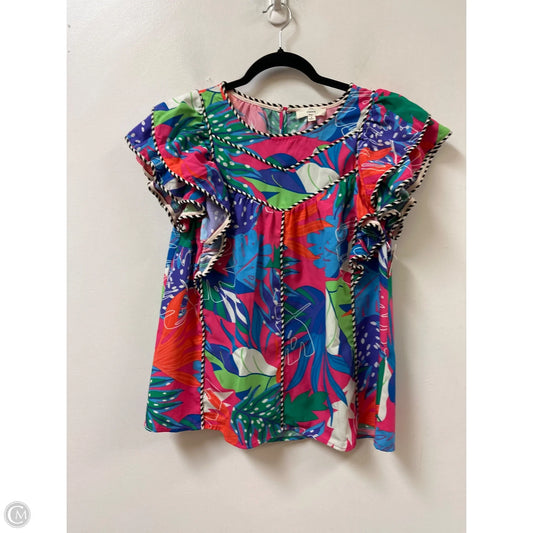 Top Short Sleeve By Entro In Multi-colored, Size: S