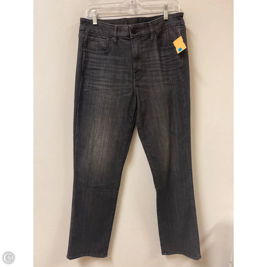 Jeans Straight By White House Black Market In Grey Denim, Size: 8