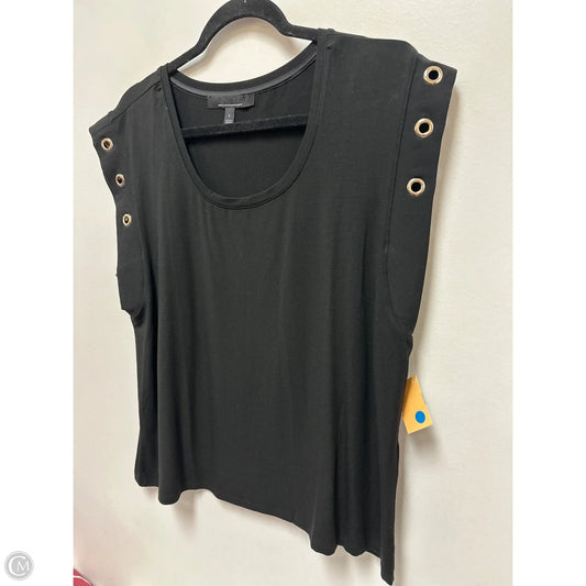 Top Short Sleeve By White House Black Market In Black, Size: L