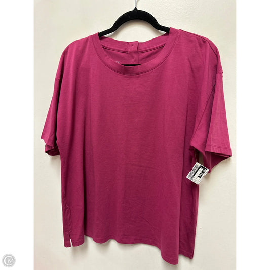 Top Short Sleeve By Talbots In Pink, Size: L