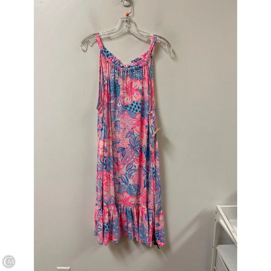 Dress Designer By Lilly Pulitzer In Blue & Pink, Size: Xl