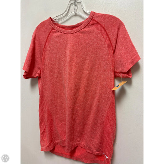 Athletic Top Short Sleeve By Bcg In Orange, Size: L