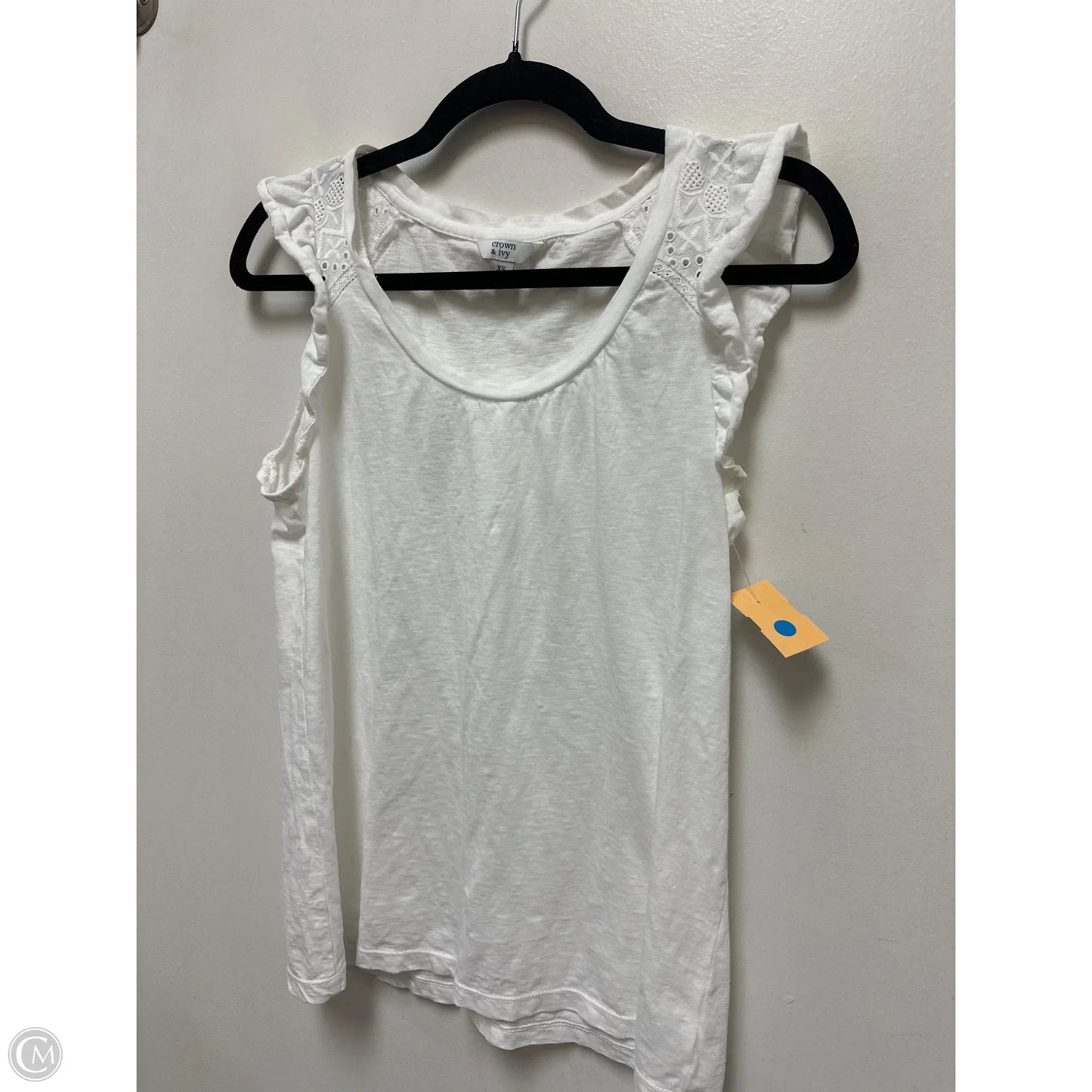 Top Short Sleeve By Crown And Ivy In White, Size: Xs