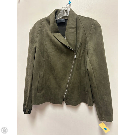 Jacket Moto By T Tahari In Green, Size: M