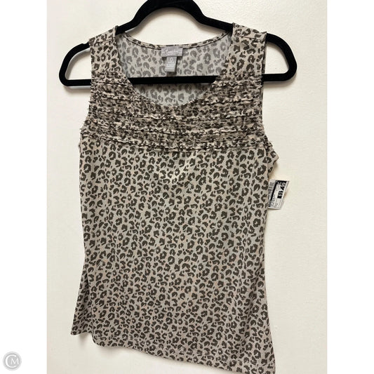 Top Sleeveless By Chicos In Animal Print, Size: S