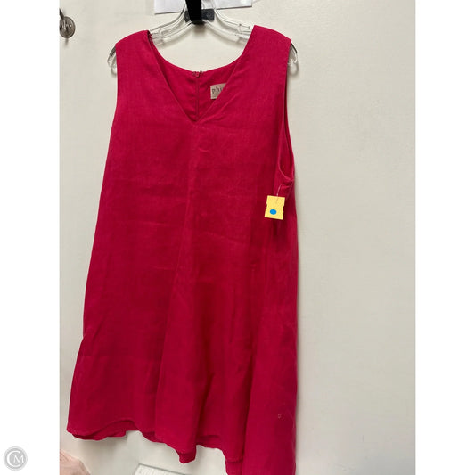 Dress Casual Midi By Philosophy In Pink, Size: 2x