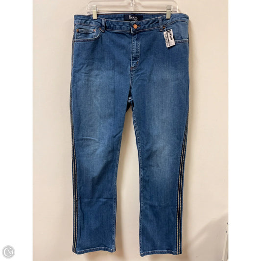 Jeans Skinny By Boden In Blue Denim, Size: 16