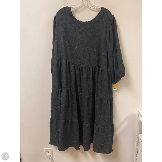 Dress Casual Midi By Ava & Viv In Black, Size: 3x