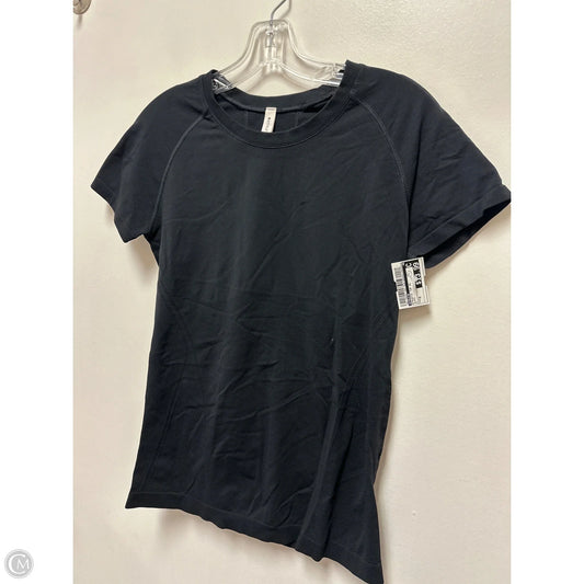 Athletic Top Short Sleeve By Athleta In Black, Size: M