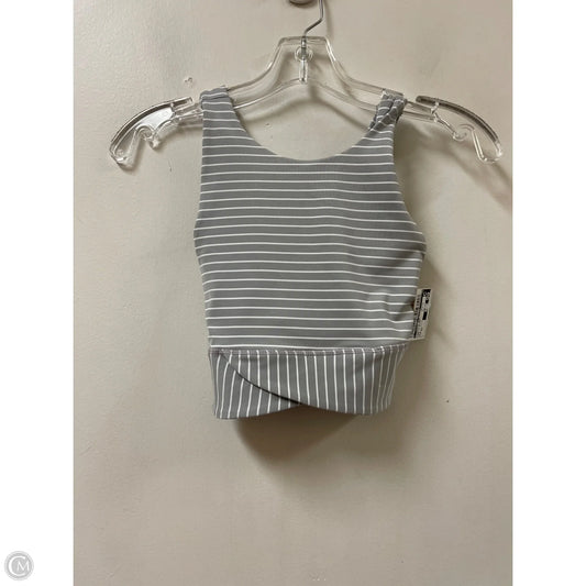 Athletic Bra By Clothes Mentor In Grey & White, Size: Xs