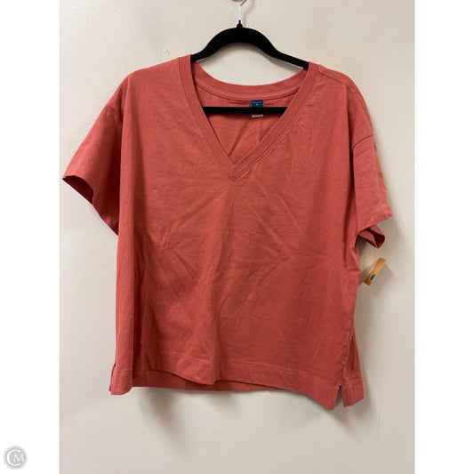 Top Short Sleeve By Old Navy In Orange, Size: M