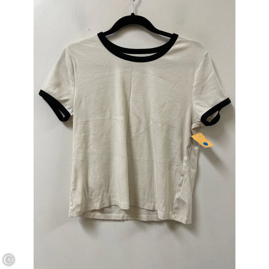 Top Short Sleeve By Universal Thread In Cream, Size: L