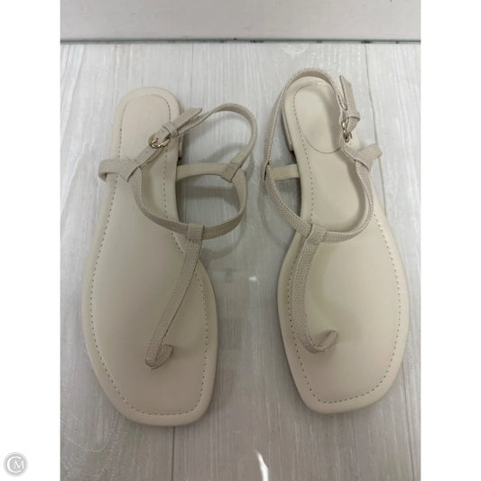 Sandals Flats By J. Crew In White, Size: 10