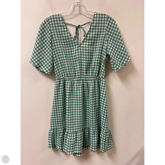 Dress Casual Short By Loft In Green & White, Size: Xs