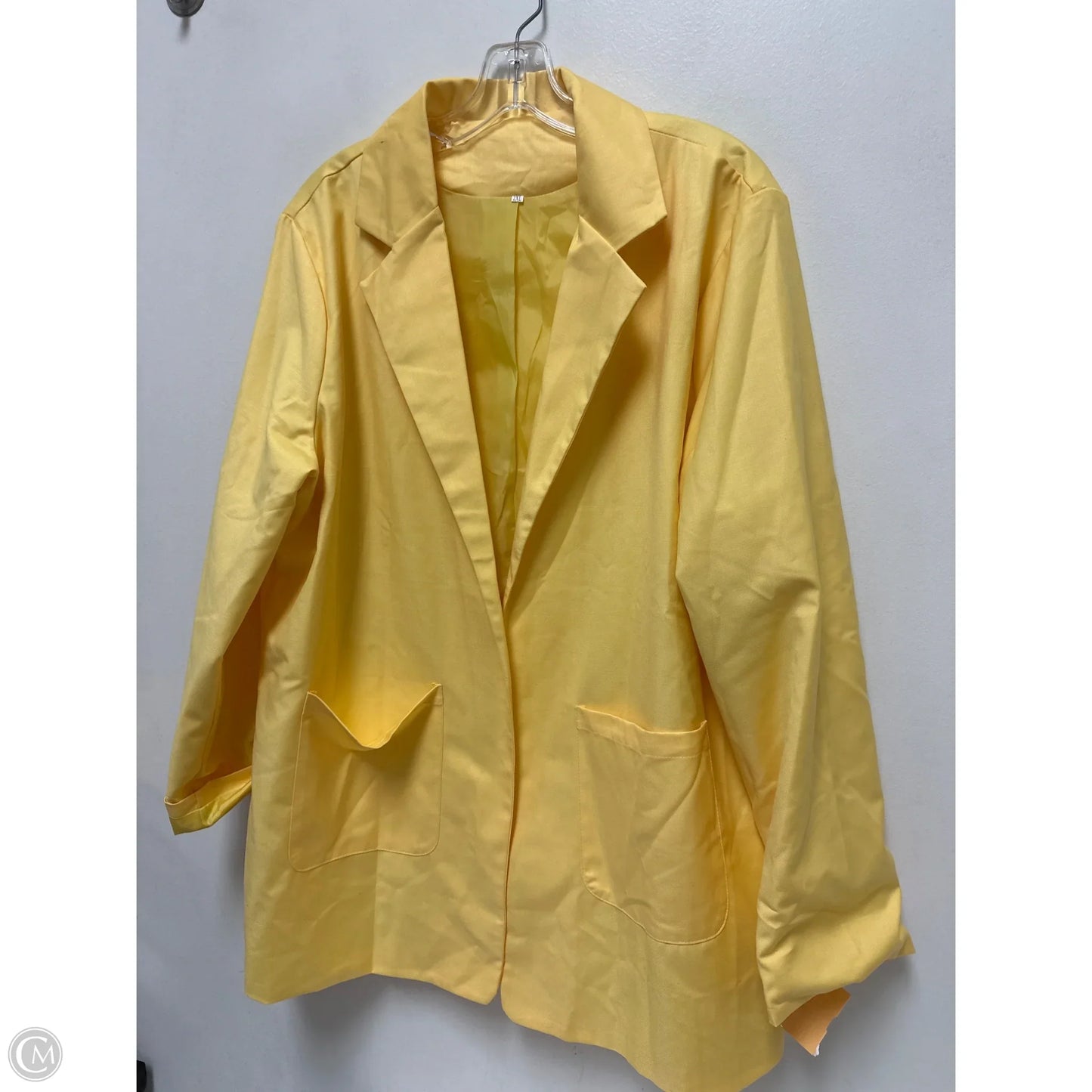 Blazer By Clothes Mentor In Yellow, Size: 2x