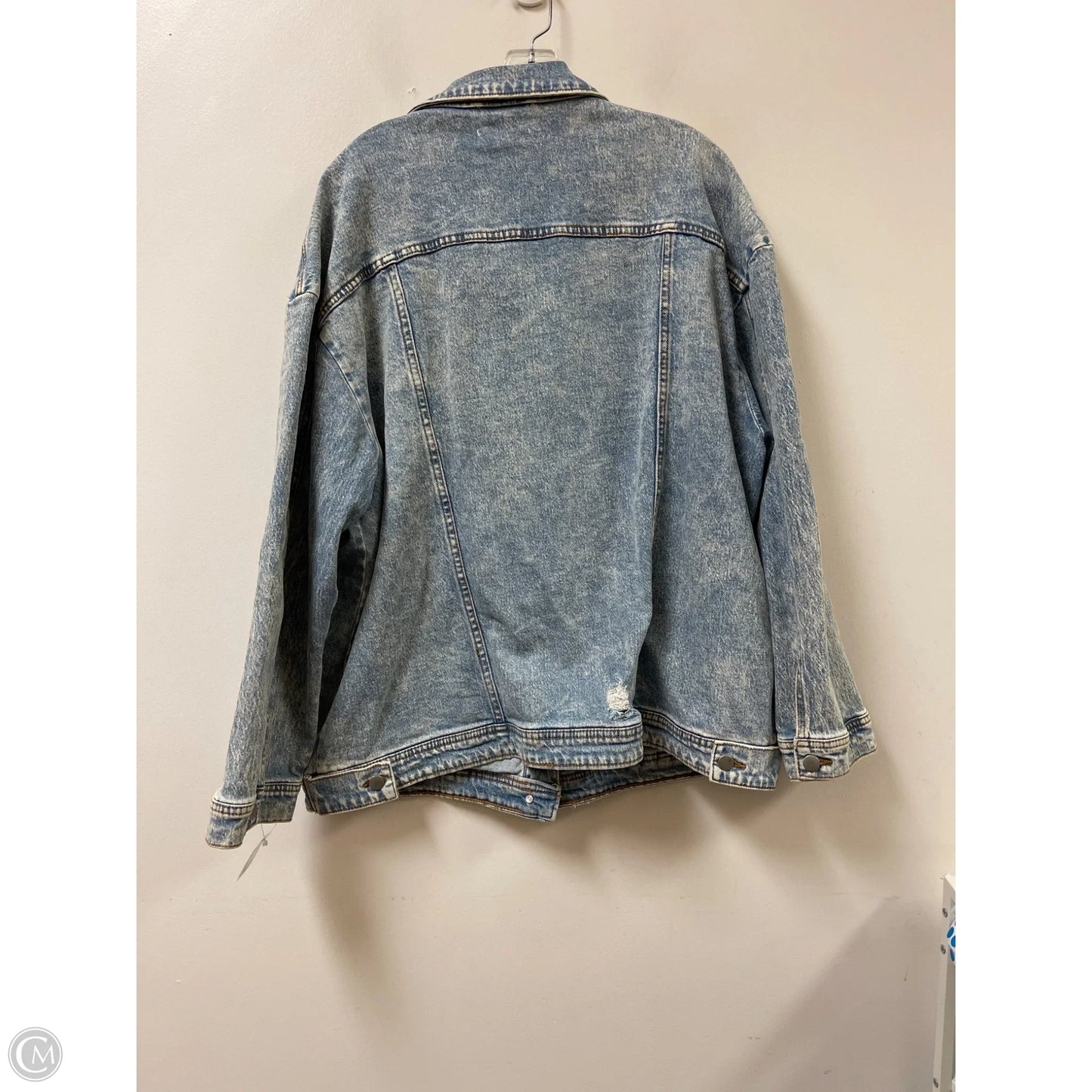 Jacket Denim By Clothes Mentor In Blue Denim, Size: Xl