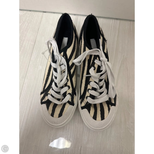 Shoes Sneakers By H&m In Black & Cream, Size: 6