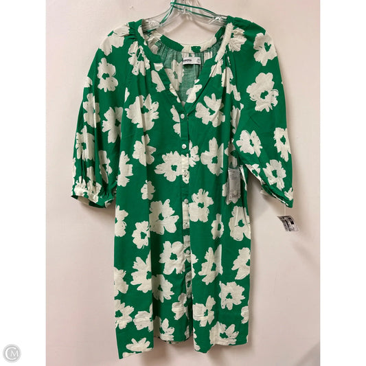 Dress Casual Short By Sonoma In Green & White, Size: Sp