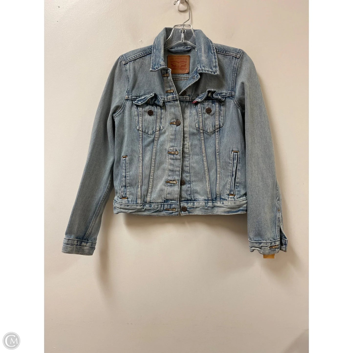 Jacket Denim By Levis In Blue Denim, Size: S