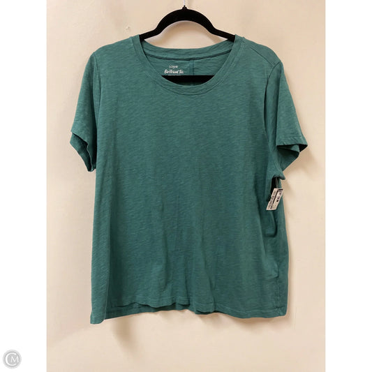 Top Short Sleeve By J. Crew In Green, Size: 1x