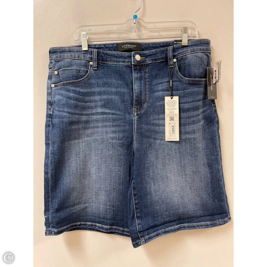 Shorts By Liverpool In Blue Denim, Size: 16