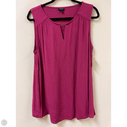 Top Sleeveless By Torrid In Purple, Size: 1x