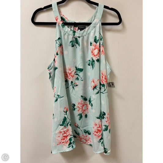 Top Sleeveless By Torrid In Green, Size: M